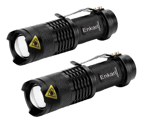 Antorcha Led, Mini Linterna Led, 2 Paquetes De 350 Lúmenes,