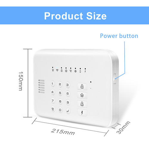 B Alarme De Porta E Janela Com Discagem Doméstica Gsm +