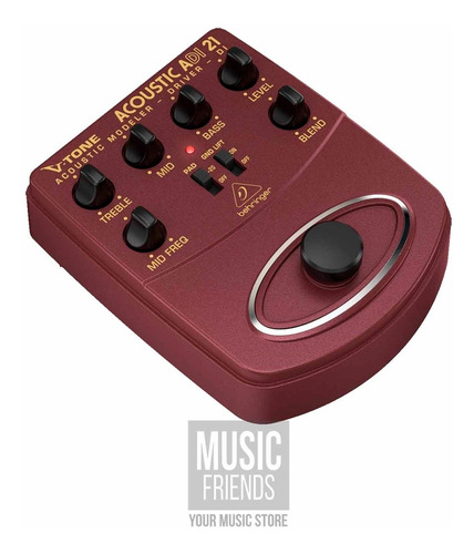 Imagem 3 de 8 de Pedal Modelador Para Violão Behringer Adi21 V-tone Acoustic