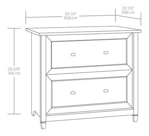 Imagen 3 de 6 de Mueble Buro Con 2 Cajones 418796