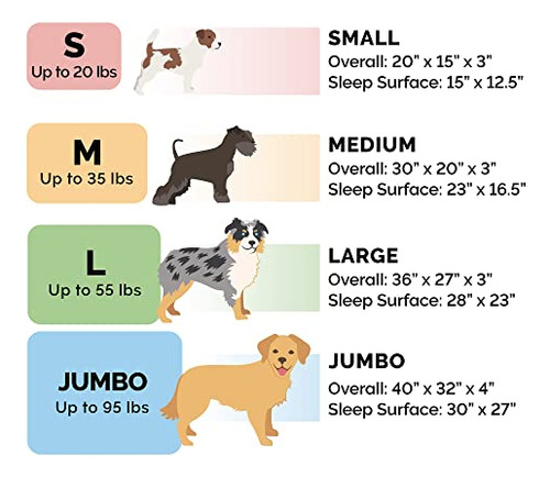 Cama Para Perros Con Colchón Terapéutico Y Funda Extraíble