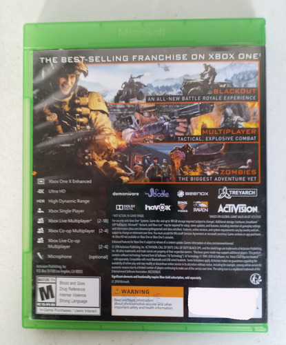 Call Of Duty Black Ops 4 - Xbox One Formato Fisico (Usado)