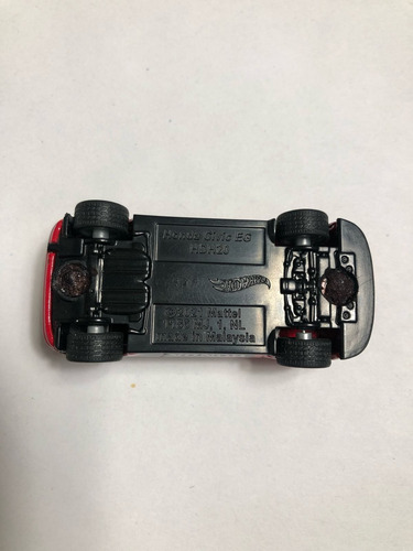 Hot Wheels Honda Civic Eg Custom (llantas De Goma) Rojo (Usado)
