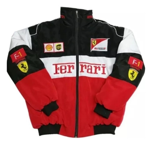 Chaqueta Vintage De Carreras De Motos De Otoño De Ferrari A