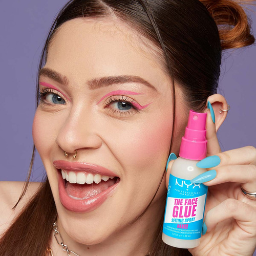 Fixador de maquiagem hidratante com cola facial Nyx Cosmetics
