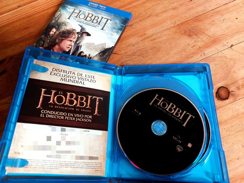 El Hobbit Un Viaje Inesperado Combo Blu-ray + Dvd (3 Discos) (Usado)