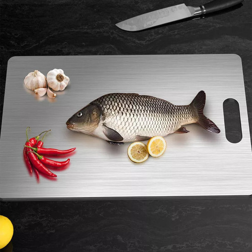 Tabla De Cortar De Titanio Para Cocina De Acero Inoxidable