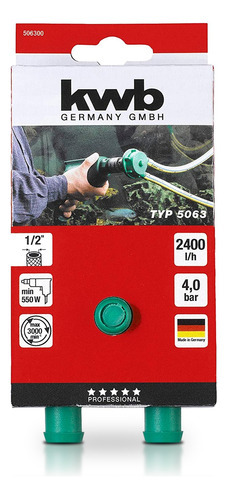 Mini Bomba Agua Trasvase Para Taladro 2400 Lts/h Kwb Germany