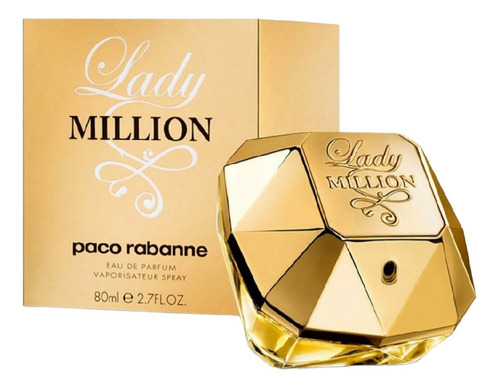 Perfume Lady Million De Paco Rabbane 100% Original 80 Ml
