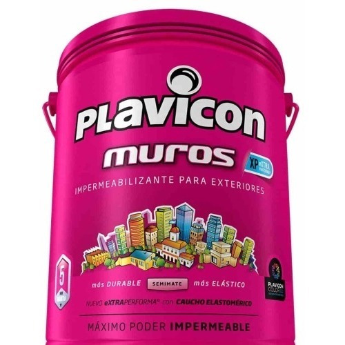 Plavicon Muros Impermeable Gris Acero 25 Kilos Gema Pinturer