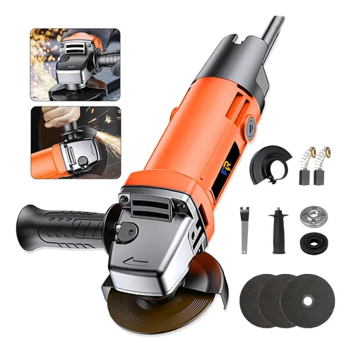 Esmerilhadeira Lixadeira Angular 900w 115mm 11000rpm 3 Disco - R$ 138,99