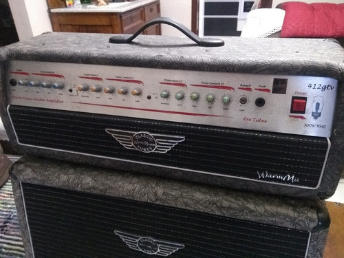 Cabeçote Warmmusic 412 Gtv Pre Valvulado + Caixa 4x12 300w