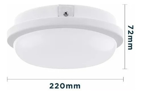 Plafón Exterior Blanco 20w Lumenac De Aplicar