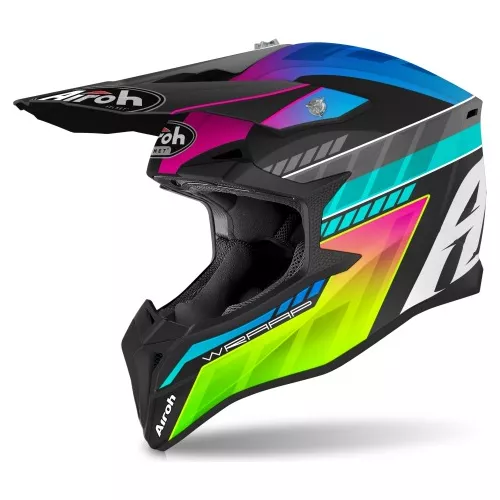 Casco Motocross Enduro Airoh Wraap Prism 23 Solomototeam