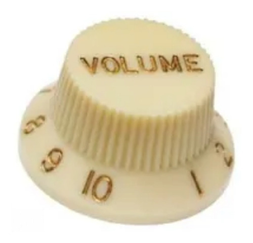 Knob Para Guitarra Stratocaster Volume Marfim Kpv14iv