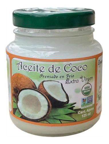 Aceite De Coco Organico Extra Virgen - L a $120