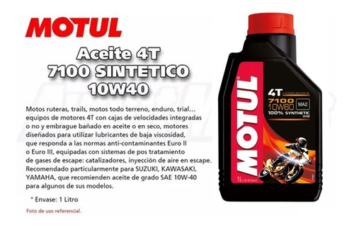 Aceite Motul 7100 10w60 4t Sintetico Con Envio Avant Motos