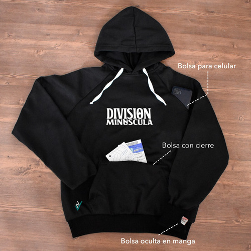 Sudadera Para Conciertos Division Minuscula Bolsas Ocultas