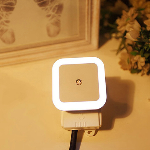 Lámpara De Enchufe De 0,5 W Para Dormitorio, Pasillo, Blanco