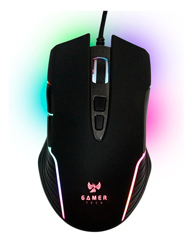 Mouse Gamer Tech Gt13 Prograble / 7.200dpi / 8 Botones / Rgb