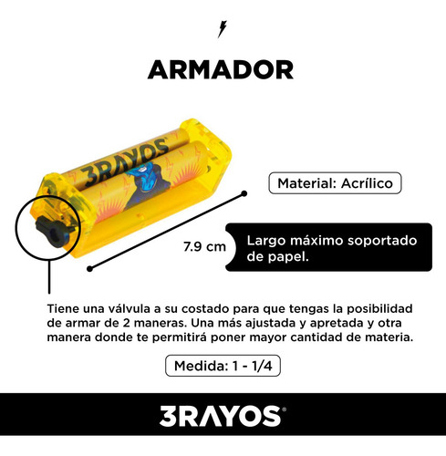 Kit Armador De Cigarrillo + Sedas Y Tips X 100 + Lata 3rayos Lobo