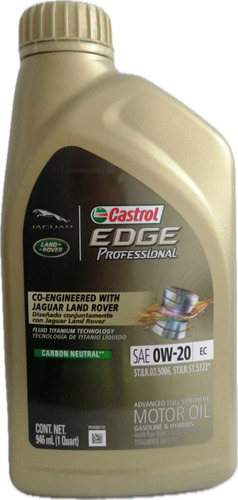 Castrol Edge Professional Ec 0w20 Jaguar Landrover  1 Cuarto