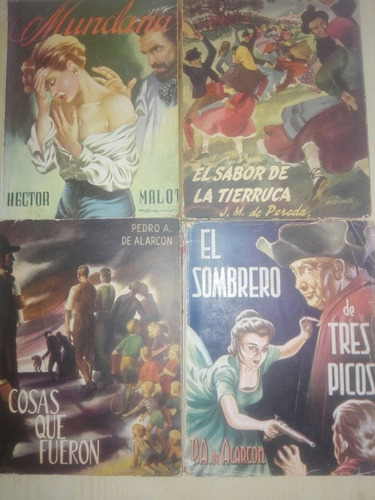 Coleccion. Maestros De La Novela.de Ed.molino.alarcon.pereda