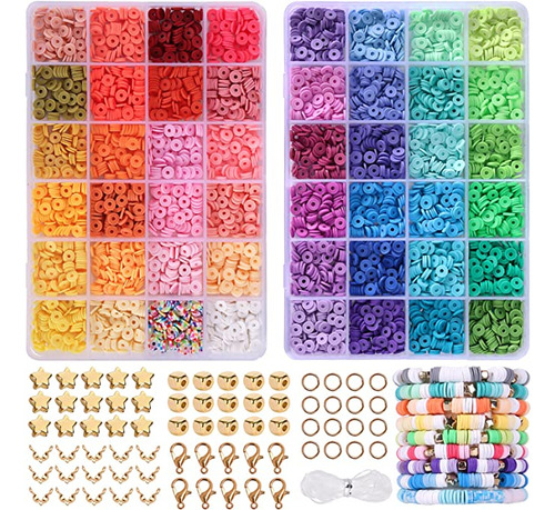 Kit Para Hacer Pulseras 48 Colores 4800 Piezas El Mas Full