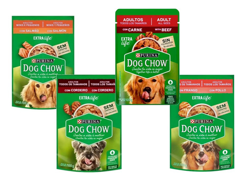 Dog Chow Adultos (pack 15 Unidades 100g Sabores Surtidos).