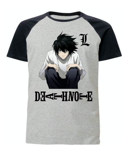 Remera Ranglan Gris - Death Note - L Personaje - Anime