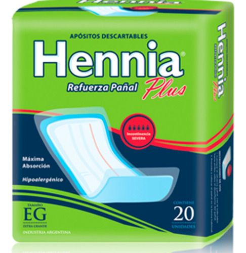 Hennia Plus Refuerza Pañal X 20 Unidades