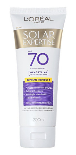 Imagen 1 de 1 de Protector Solar Loréal Paris Expertise Supreme Fps70 200ml