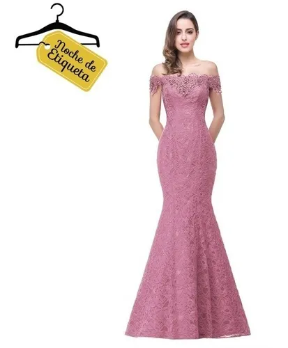 Vestido Largo Corte Sirena Manga Fuera Del Hombro Encaje en venta en San Luis Potosí San Luis Potosí por sólo $ 6, Mexico Vestido Largo Corte Sirena Manga Fuera Del Hombro Encaje en venta en San Luis Potosí San Luis Potosí por sólo $ 6, Mexico
