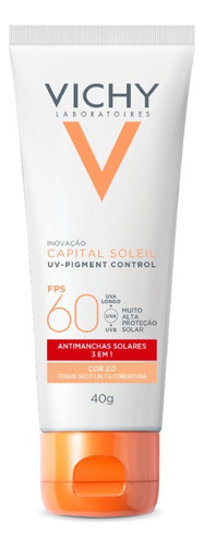 Protetor Solar Facial Uv Pigment Control 2.0 Fps60 40g Vichy