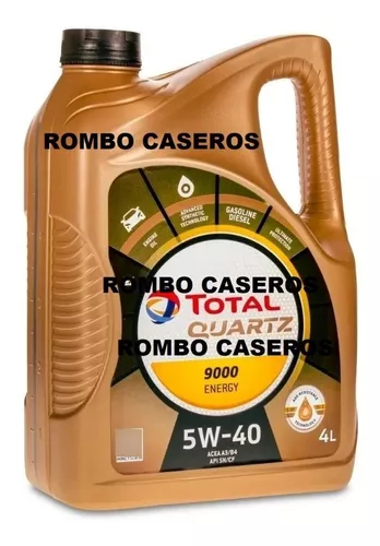 Aceite Para Motor Total Quartz Sintetico 9000 5w-40 X 4l