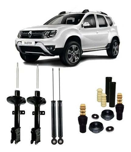 4 Amortecedor+ Kit Suspensão 4x2 Duster 11 12 13 14 15 16 17