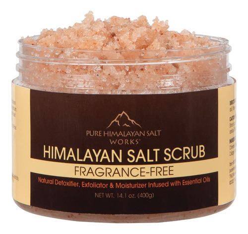  Pure Himalayan Salt Works Exfoliante De Sal Del Himalaya, De