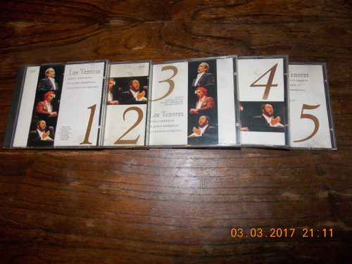 5 Cds Originales Los Tenores - Domingo Carreras Pavarotti