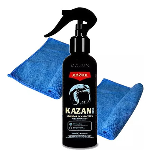 Limpador De Capacete Kazan Blue 240ml Razux Vonixx