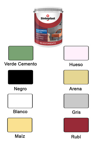 Imagen 3 de 6 de Kit Completo Recuplast Microcemento Pisos Color Recufloor Mm