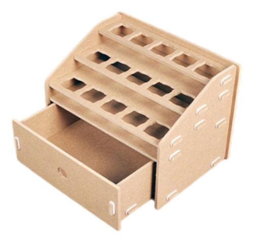 Organizador De Pintura Modelo De Madera Organizador,