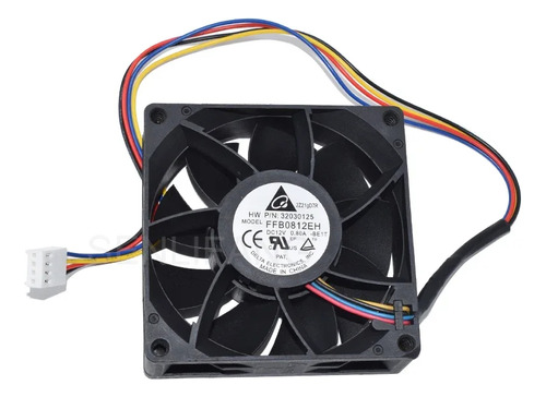 Ventilador De Flujo De Aire Ffb0812eh Dc12v 0.8a 8 Cm Pwm 4