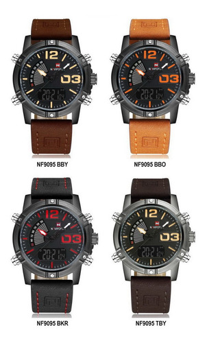 Naviforce Nf9095 Multifunción Calidad Estilo Cuero Moderno