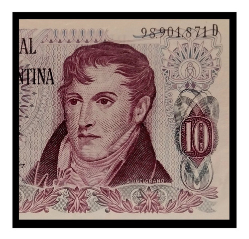 Argentina Billete 10 Pesos Ley 1976 D Sc Bot 2361 Fil A