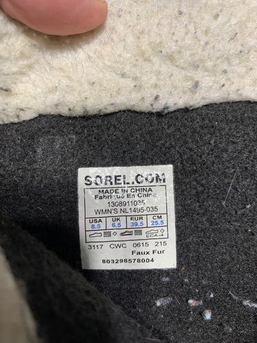 Botas Waterproof Sorel Talle 39