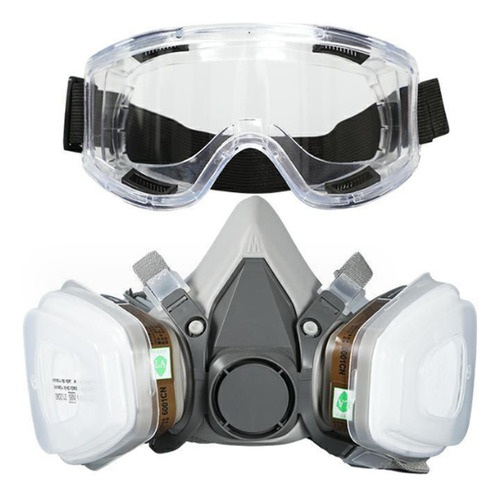 Mascarillas Respiratorias Con 2 Filtros De Gas Y Gafas