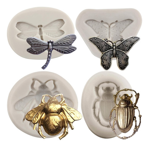 Molde De Silicona Para Insectos Y Caramelo De Pastel