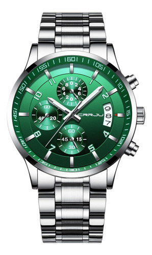 Reloj Para Hombre Crrju/verde