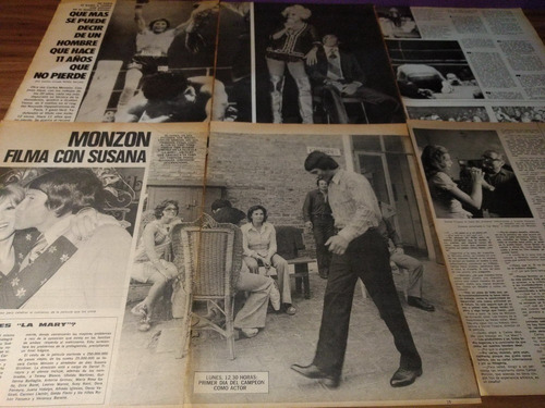 (aq007) Carlos Monzon * Recortes Revistas Clippings