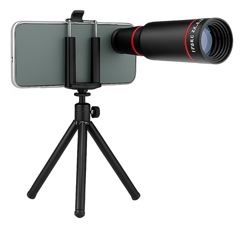 Lente Zoom Teleobjetivo 12x Con Trípode Para Celular